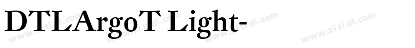 DTLArgoT Light字体转换